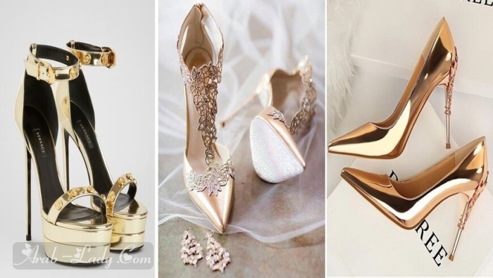 أحذية بالكعب العالي للعروس تألقي في يوم زفافك كالأميرة